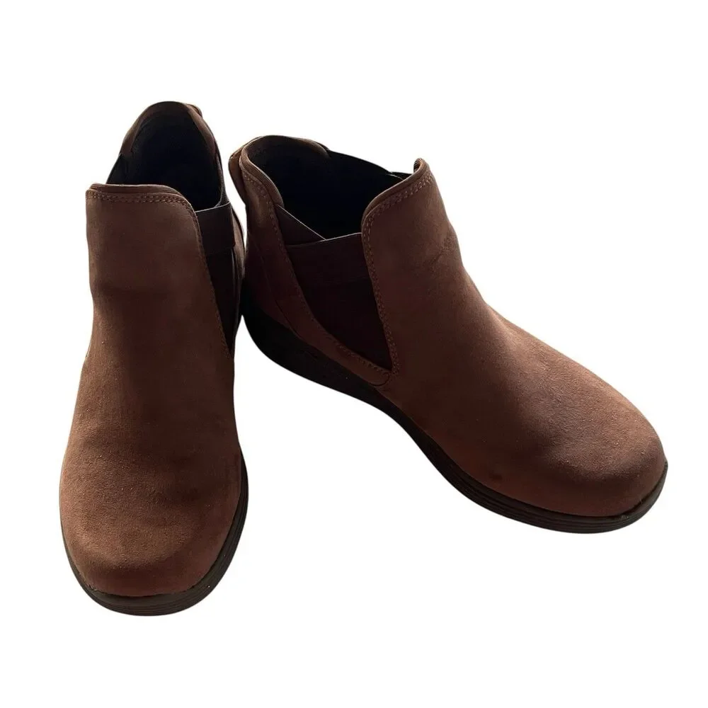 Ryka Noelle Brown Ankle Boots Water Repellent Fabric Upper Light Wear Size 8.5M - Picture 6 of 6